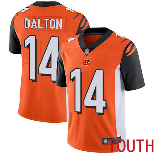 Cincinnati Bengals Limited Orange Youth Andy Dalton Alternate Jersey NFL Footballl #14 Vapor Untouchable